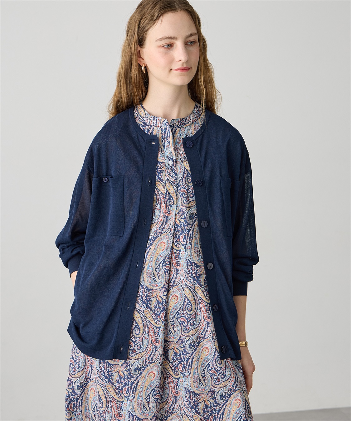 LE SOUK HOLIDAY ポケットシアーカーディガン_sub_8