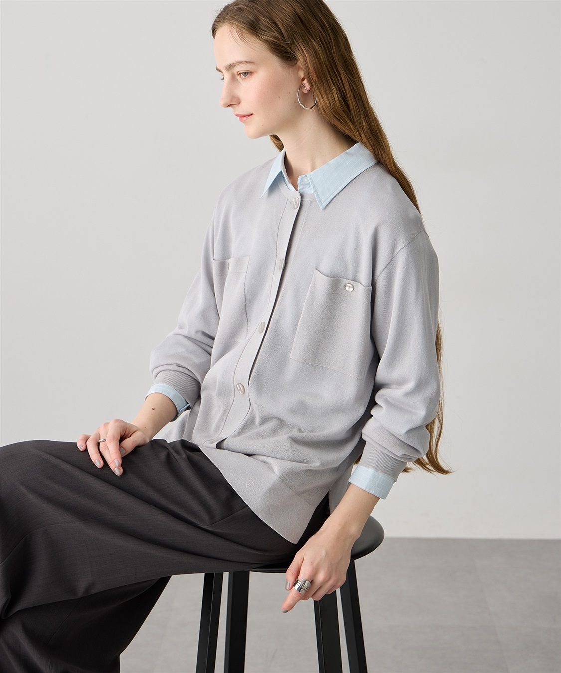 LE SOUK HOLIDAY ポケットシアーカーディガン_sub_20