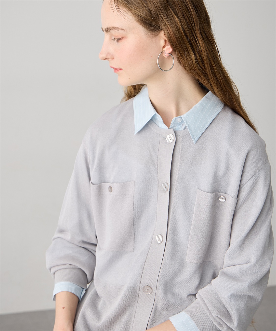 LE SOUK HOLIDAY ポケットシアーカーディガン_sub_22