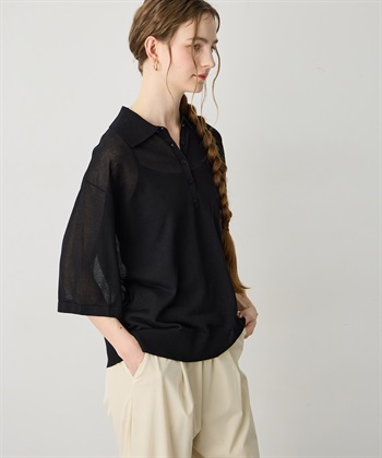 LE SOUK HOLIDAY ポロカラーニットプルオーバー_subthumb_6