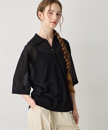 LE SOUK HOLIDAY ポロカラーニットプルオーバー_subthumb_7