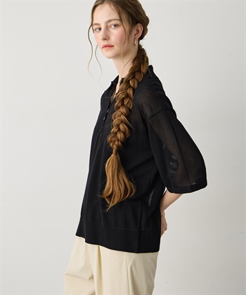 LE SOUK HOLIDAY ポロカラーニットプルオーバー_subthumb_9