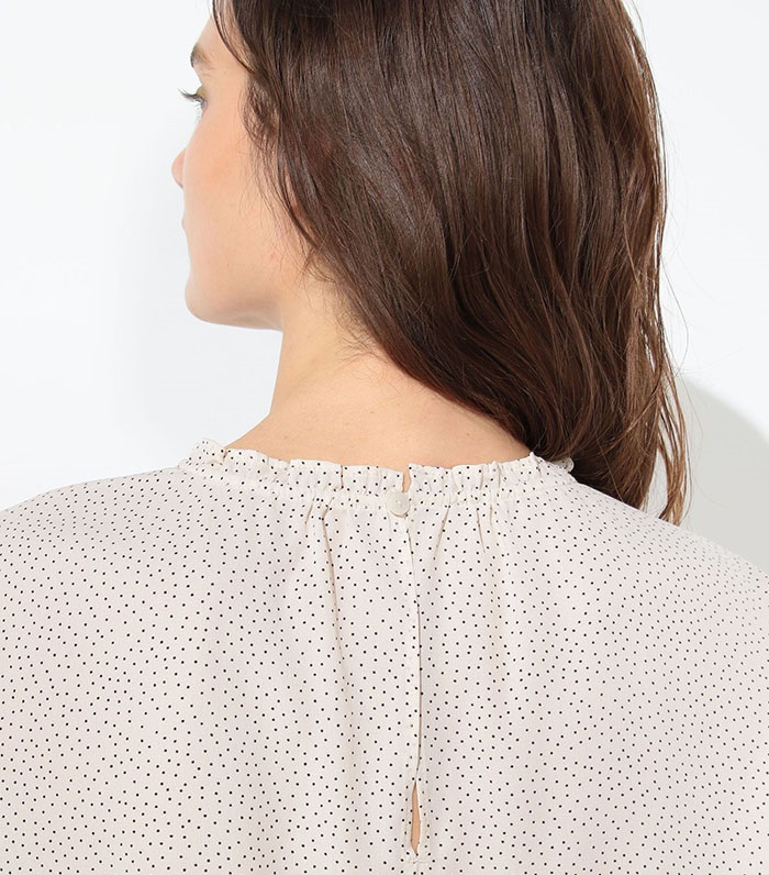 LE SOUK HOLIDAY ドットプリントフレンチブラウス_sub_6
