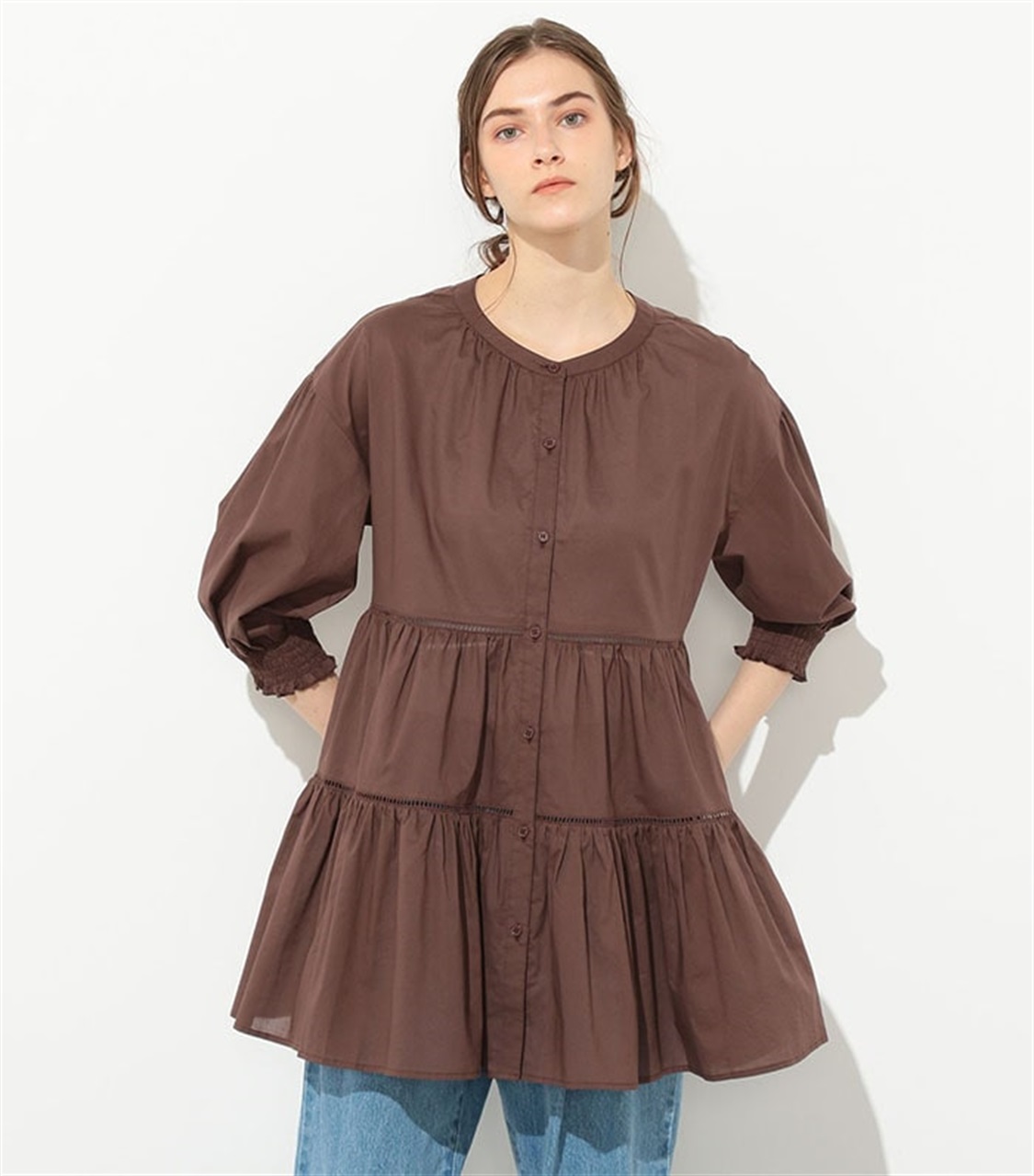 LE SOUK HOLIDAY 2wayティアードブラウス_sub_2