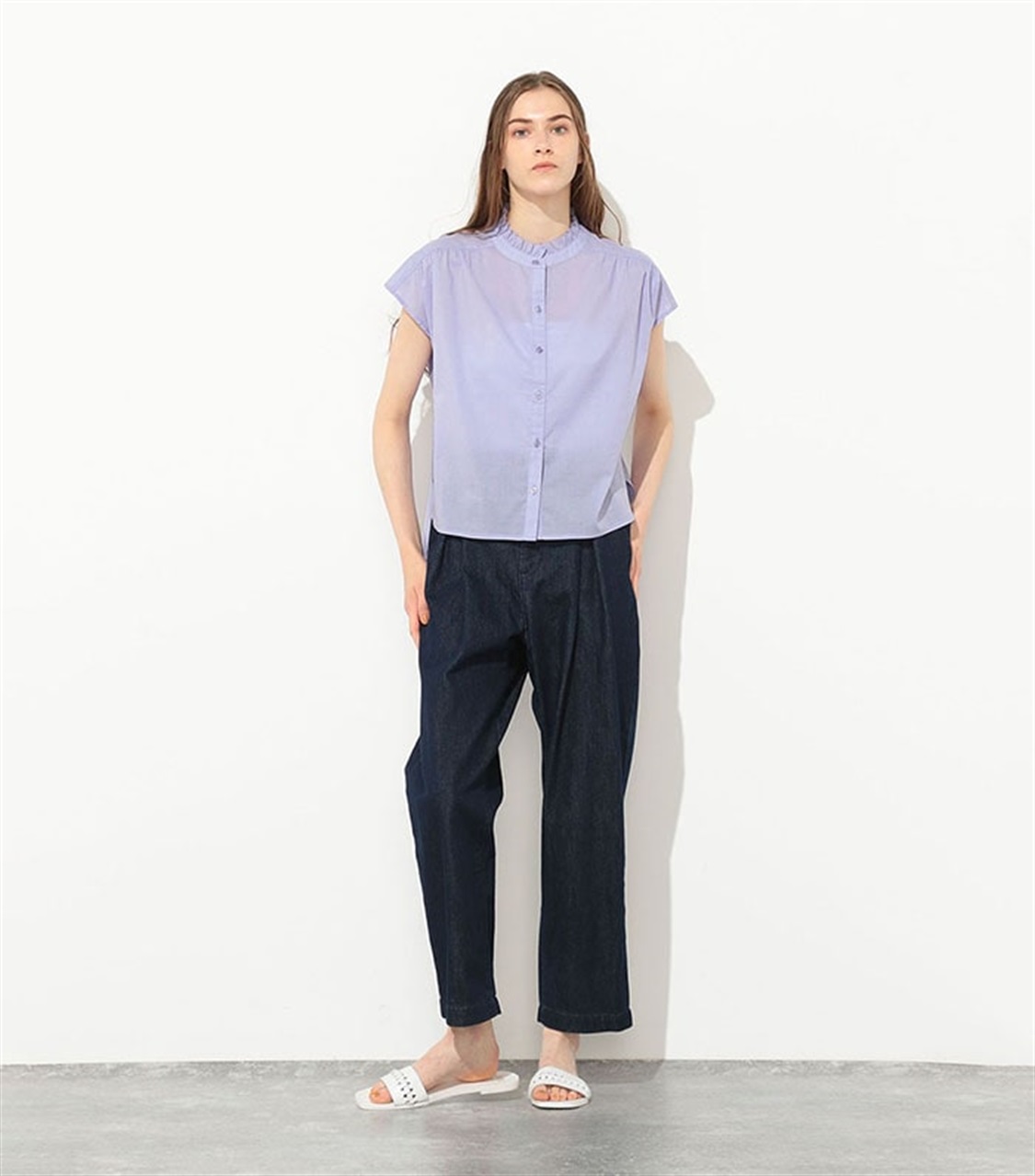 LE SOUK HOLIDAY 衿フリルブラウス_sub_1