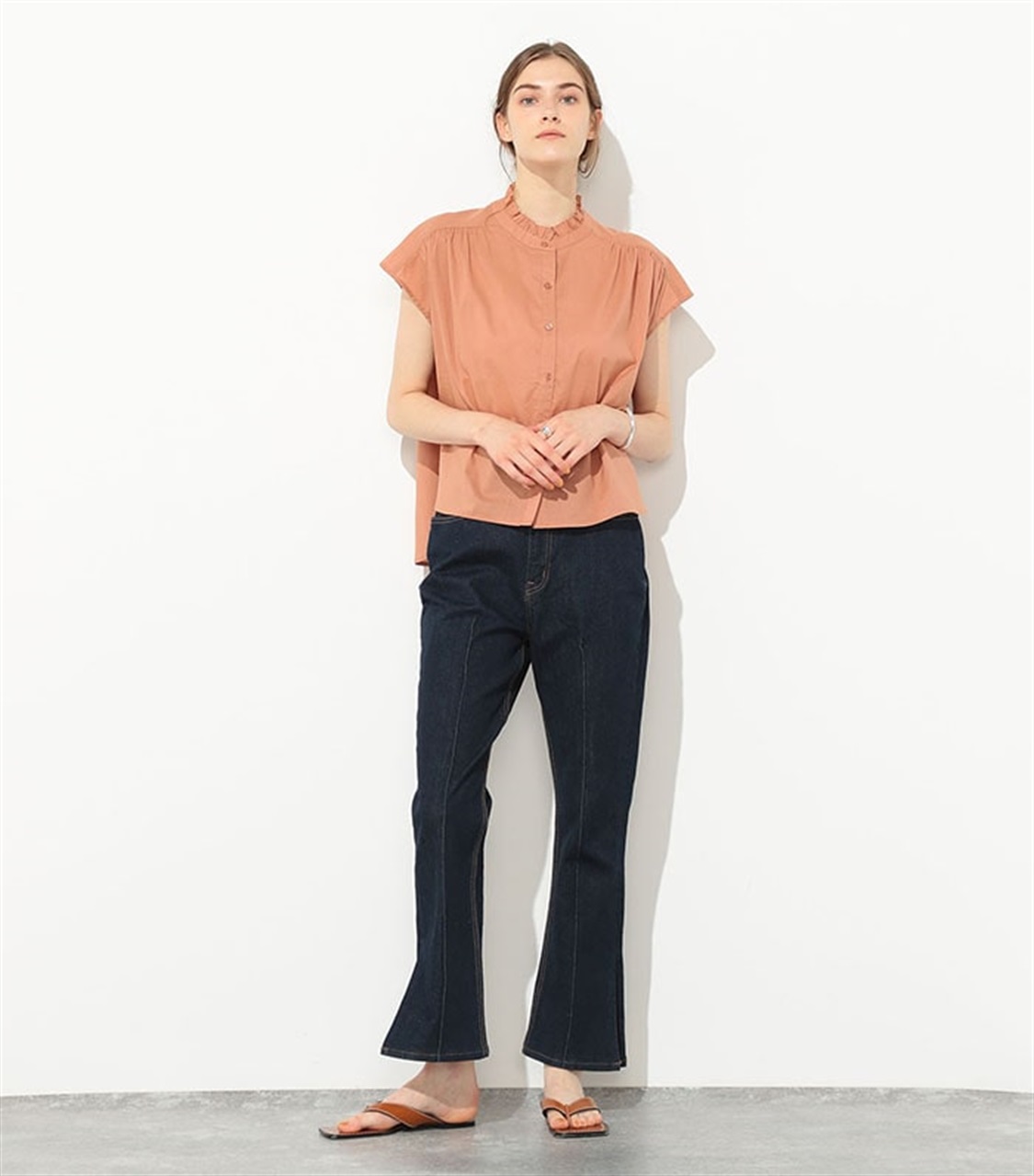 LE SOUK HOLIDAY 衿フリルブラウス_sub_2