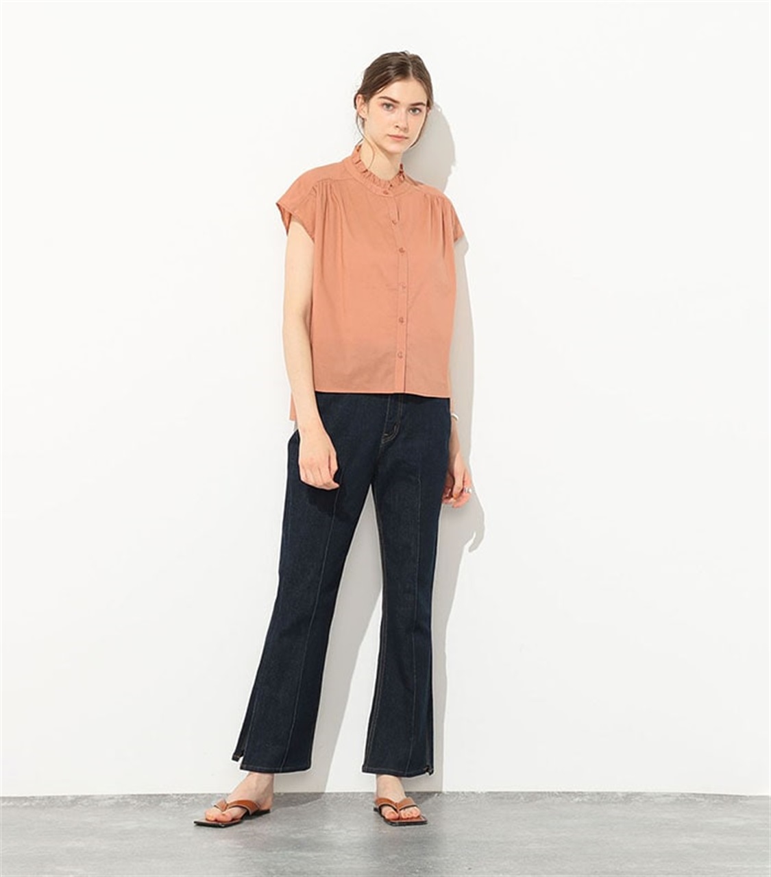 LE SOUK HOLIDAY 衿フリルブラウス_sub_3