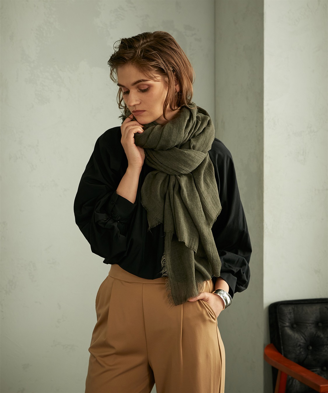 LE SOUK HOLIDAY ギャザーネックブラウス_sub_8