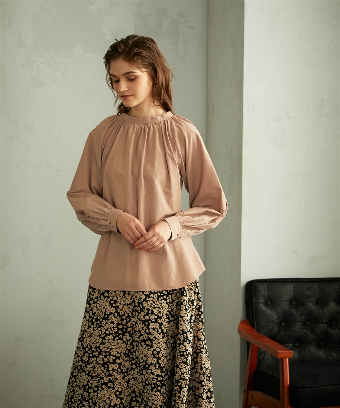 LE SOUK HOLIDAY ギャザーネックブラウス_sub_10