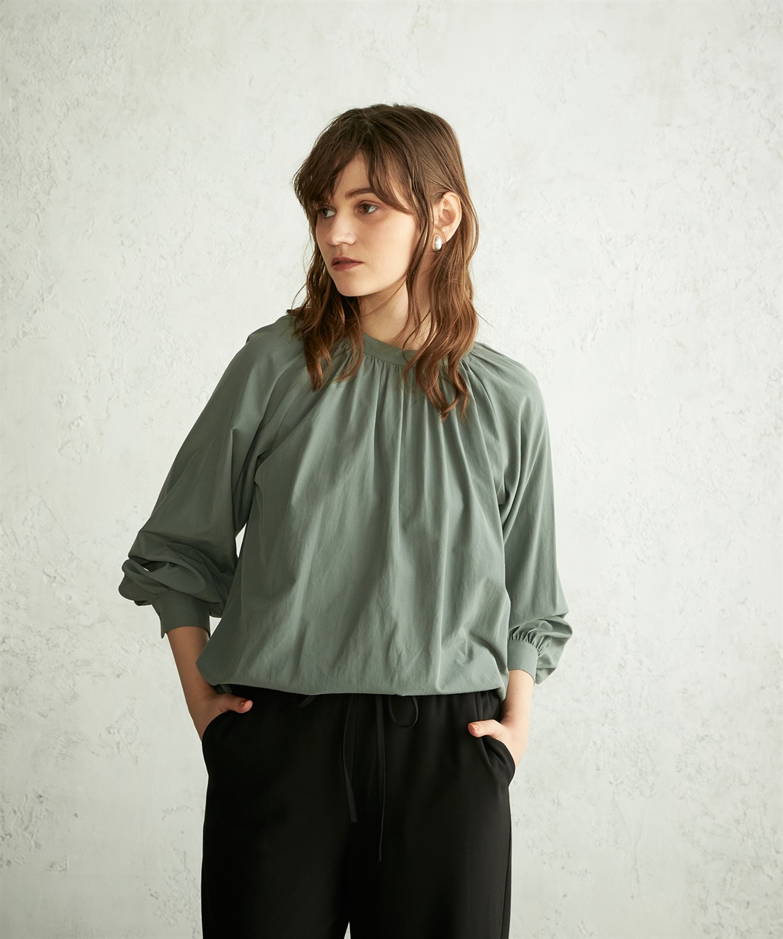 LE SOUK HOLIDAY ギャザーネックブラウス_sub_12