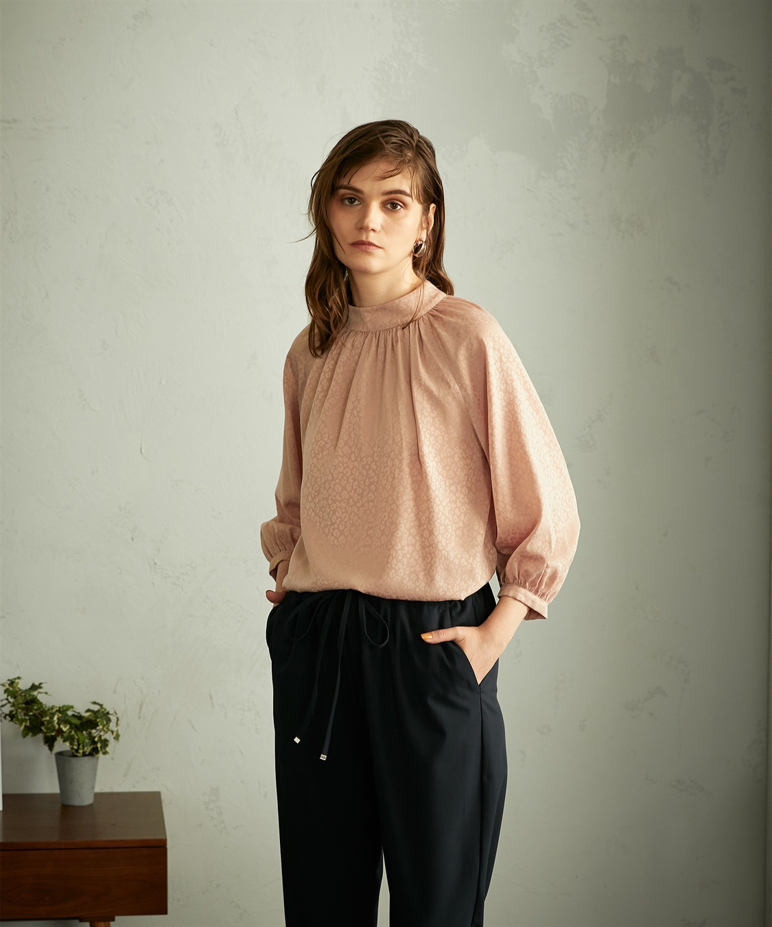 LE SOUK HOLIDAY レオパードジャガードブラウス_sub_3