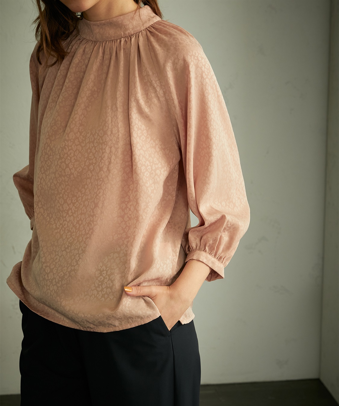 LE SOUK HOLIDAY レオパードジャガードブラウス_sub_5