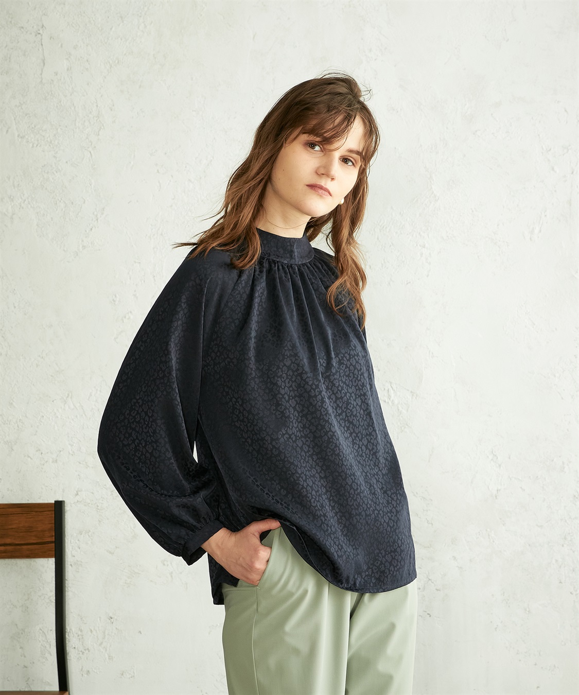 LE SOUK HOLIDAY レオパードジャガードブラウス_sub_9