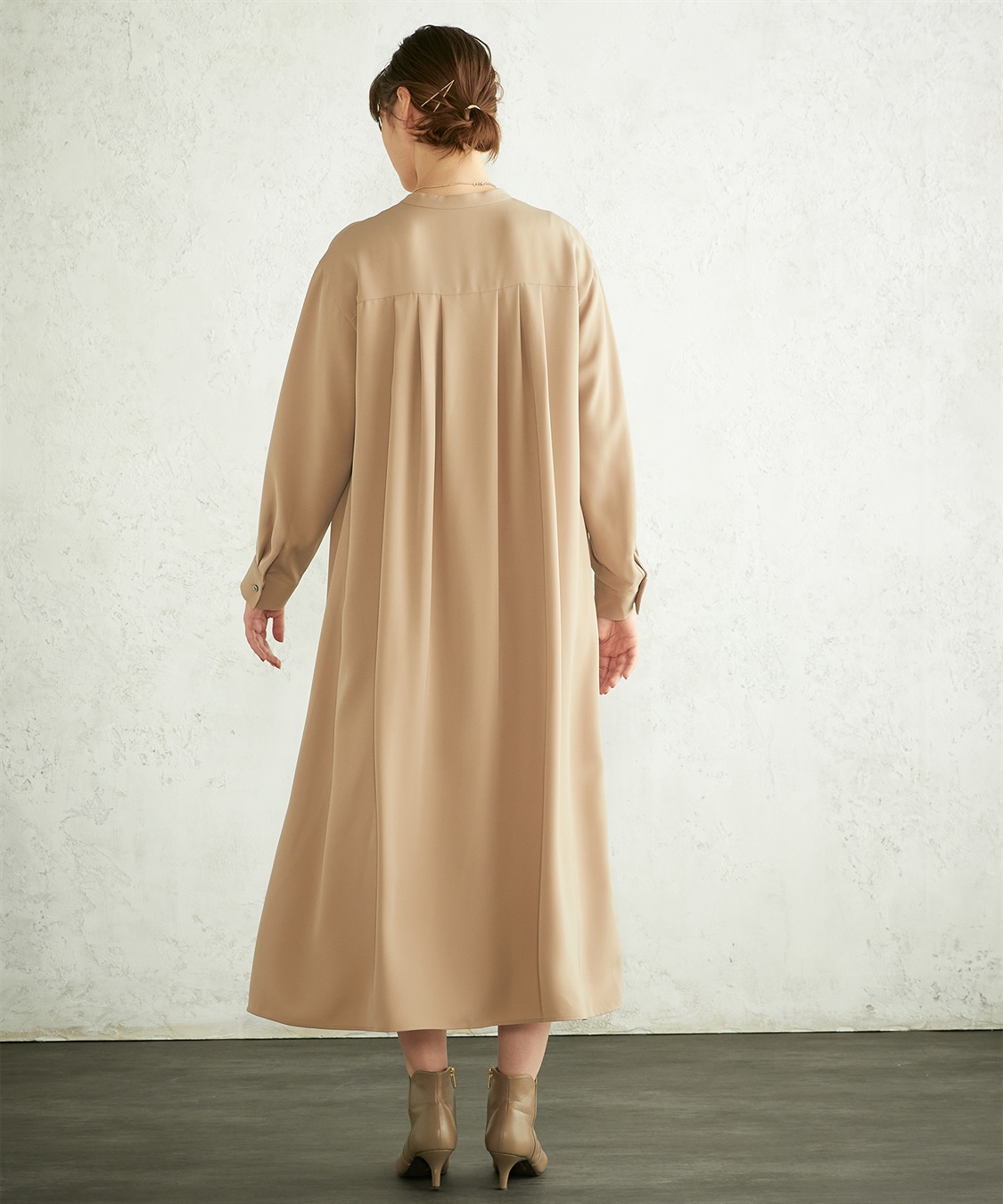 LE SOUK HOLIDAY バックタックデザインワンピース_sub_5