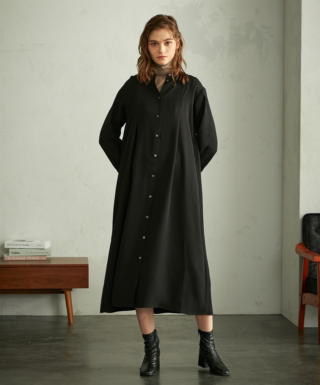 LE SOUK HOLIDAY バックタックデザインワンピース_sub_11