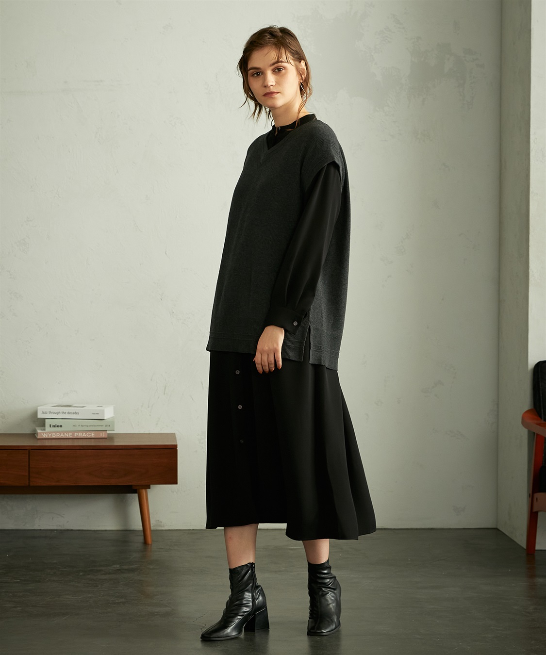 LE SOUK HOLIDAY バックタックデザインワンピース_sub_14