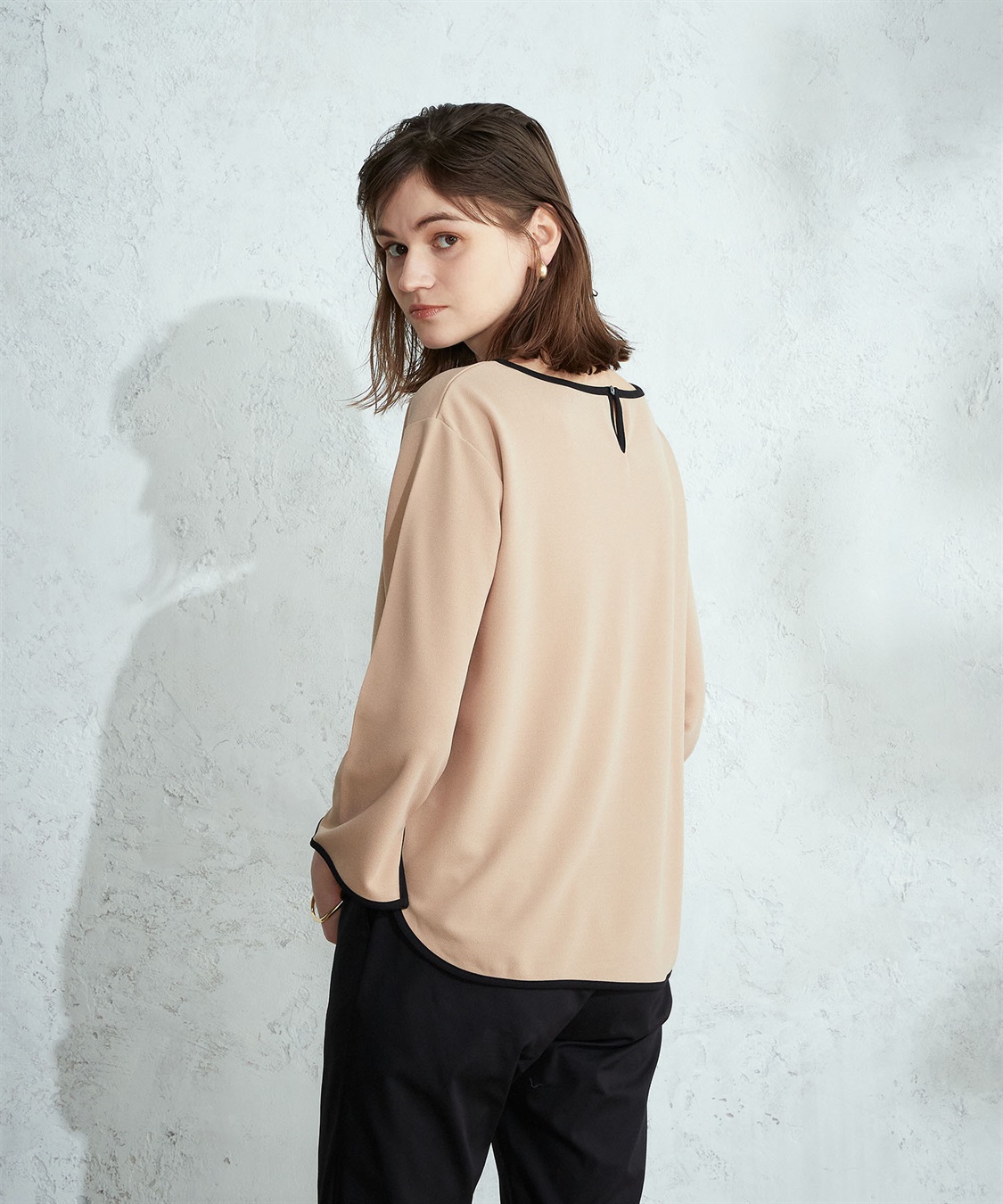 LE SOUK HOLIDAY 配色パイピングブラウス_sub_8