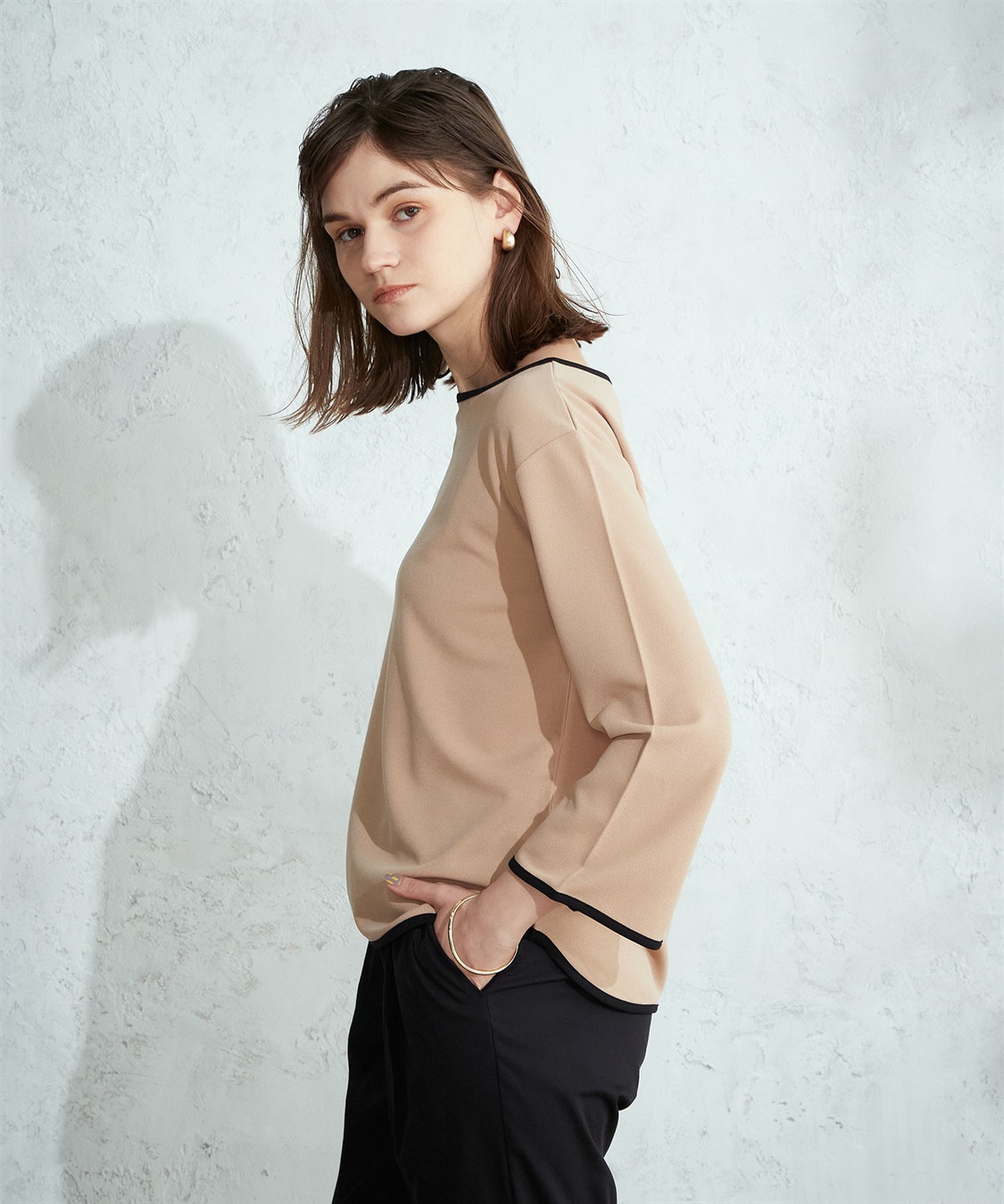 LE SOUK HOLIDAY 配色パイピングブラウス_sub_11