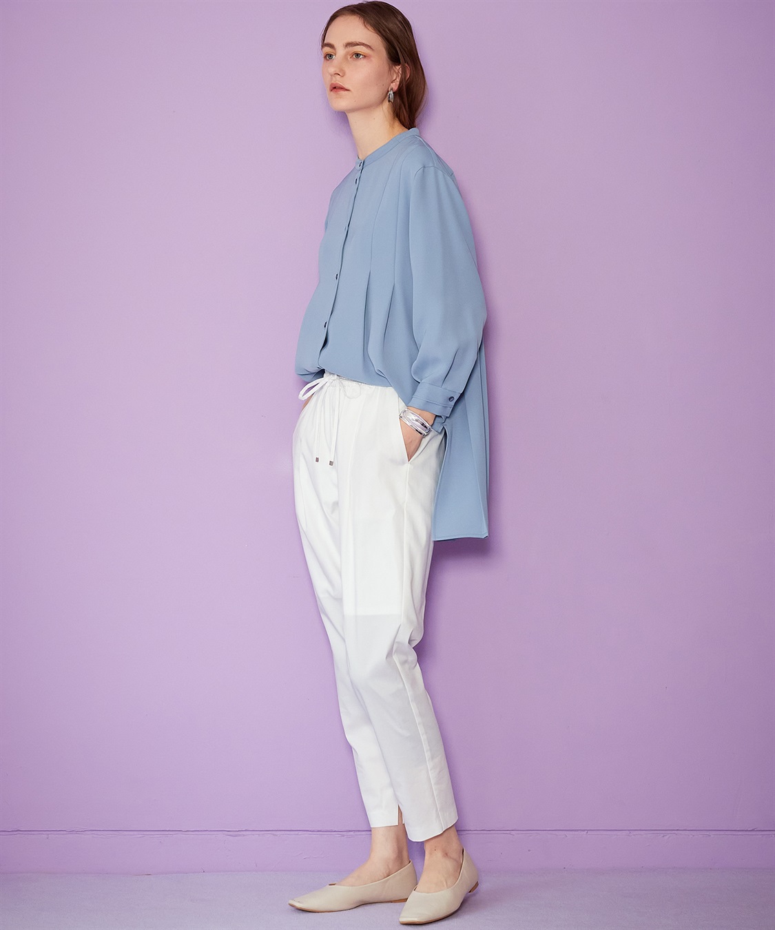 LE SOUK HOLIDAY バックタックブラウス_sub_2