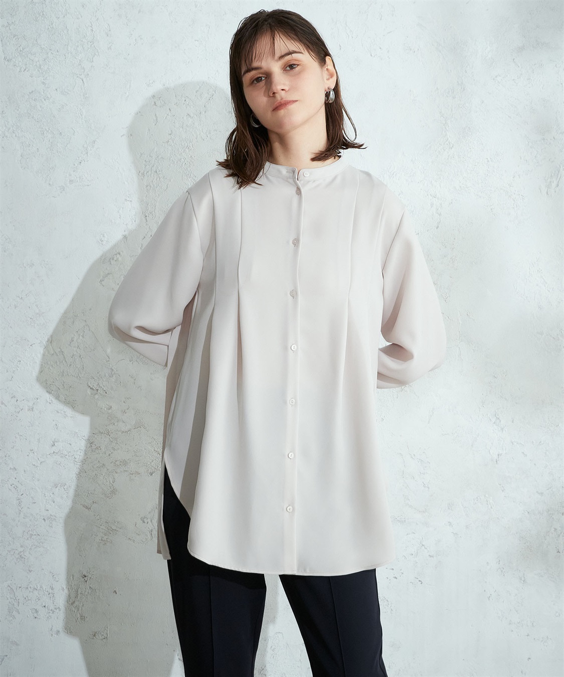 バックタックブラウス LE SOUK HOLIDAY｜クロスプラス公式通販サイト