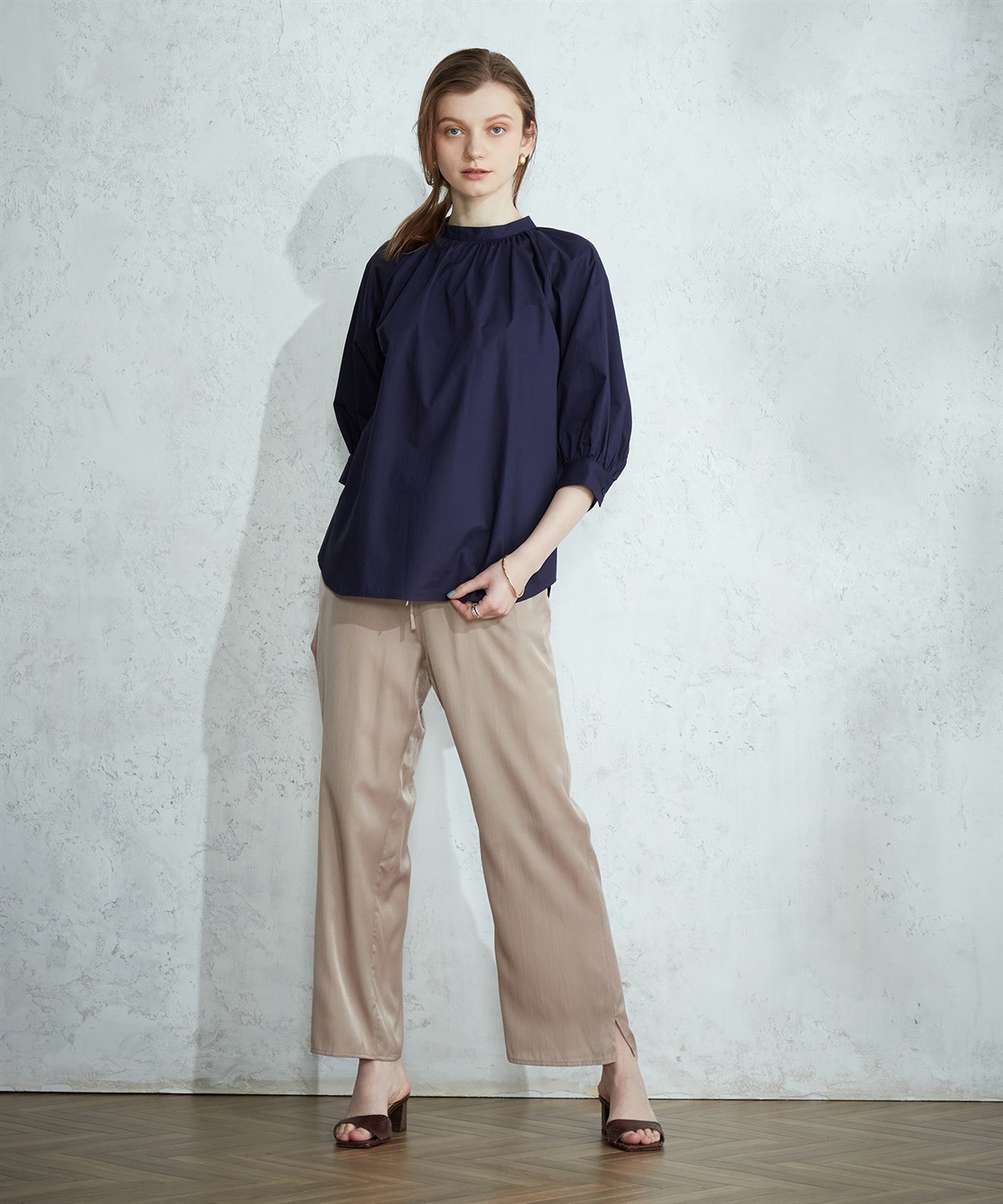 LE SOUK HOLIDAY ギャザーネックブラウス_sub_15