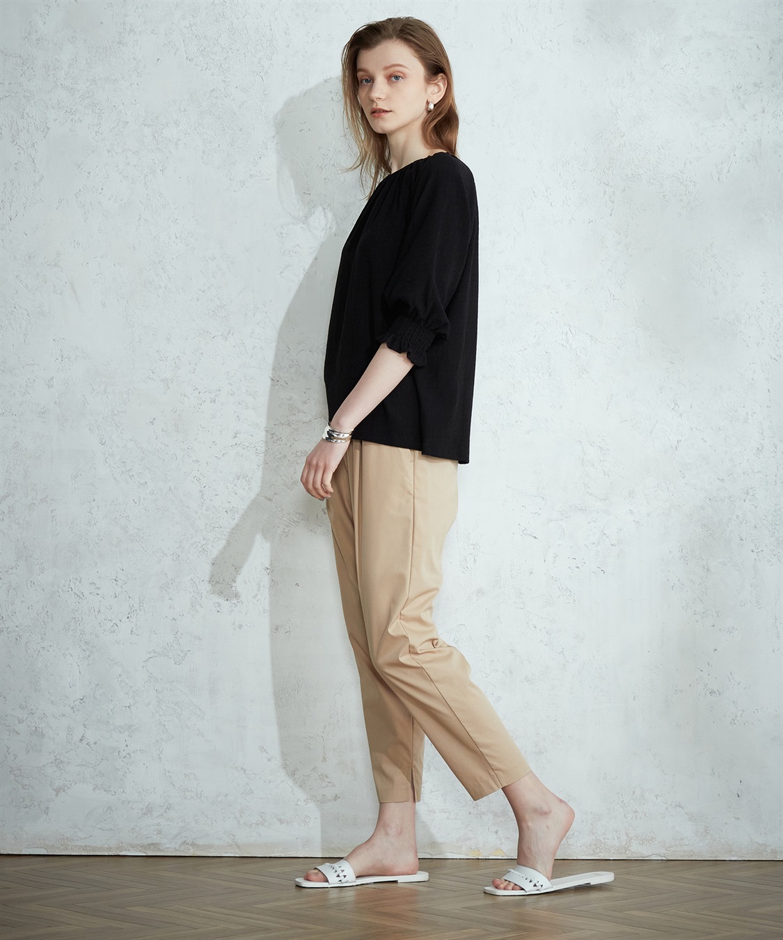 LE SOUK HOLIDAY ギャザースリーブブラウス_sub_2