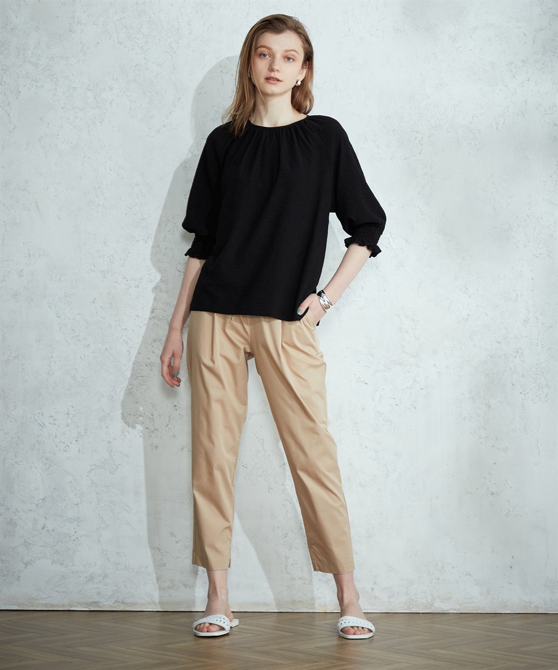 LE SOUK HOLIDAY ギャザースリーブブラウス_sub_3