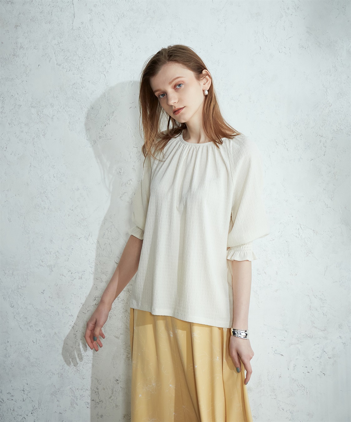 LE SOUK HOLIDAY ギャザースリーブブラウス_sub_5