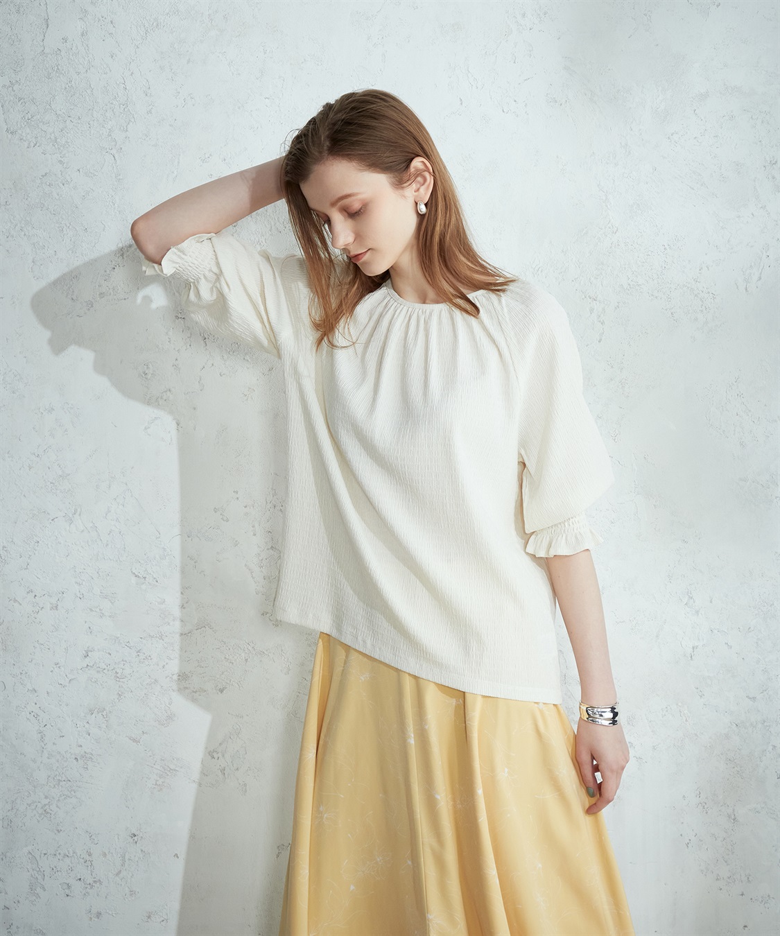 LE SOUK HOLIDAY ギャザースリーブブラウス_sub_6