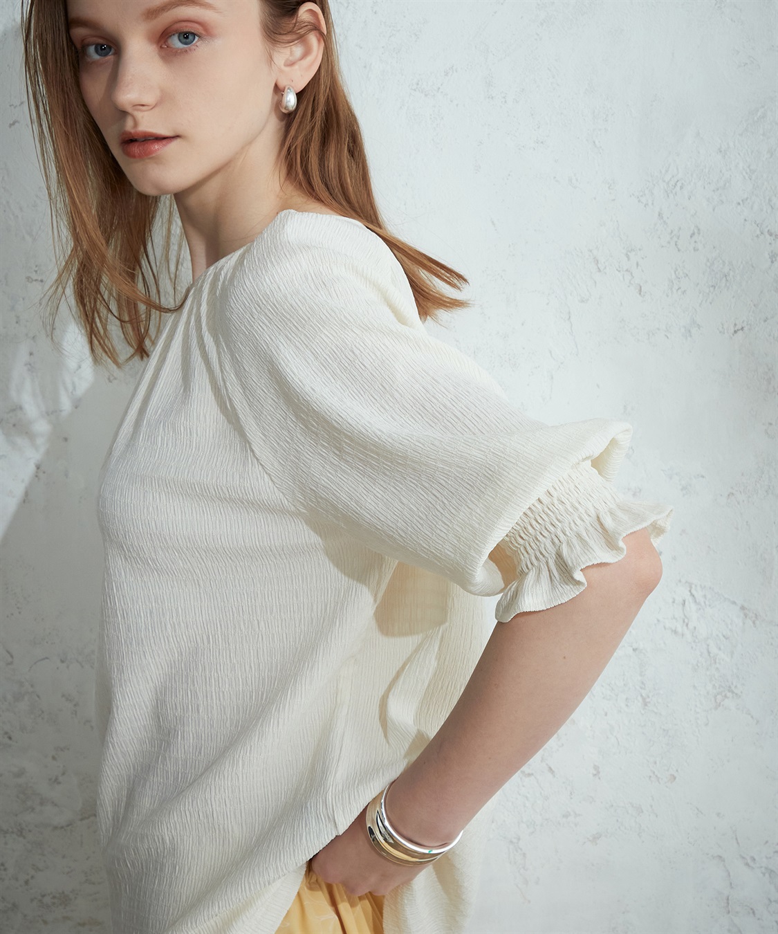 LE SOUK HOLIDAY ギャザースリーブブラウス_sub_7