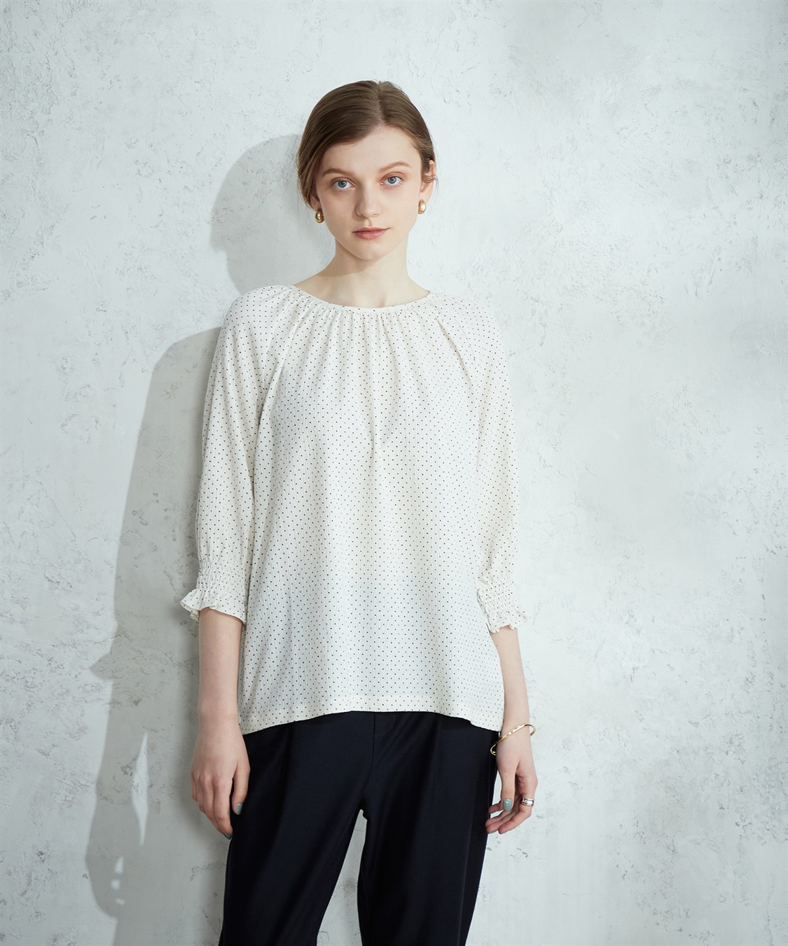 LE SOUK HOLIDAY ギャザースリーブブラウス_sub_14