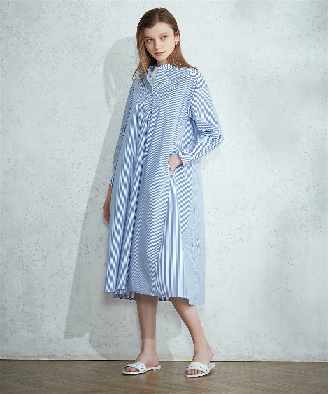 LE SOUK HOLIDAY ストライプシャツワンピース_sub_11