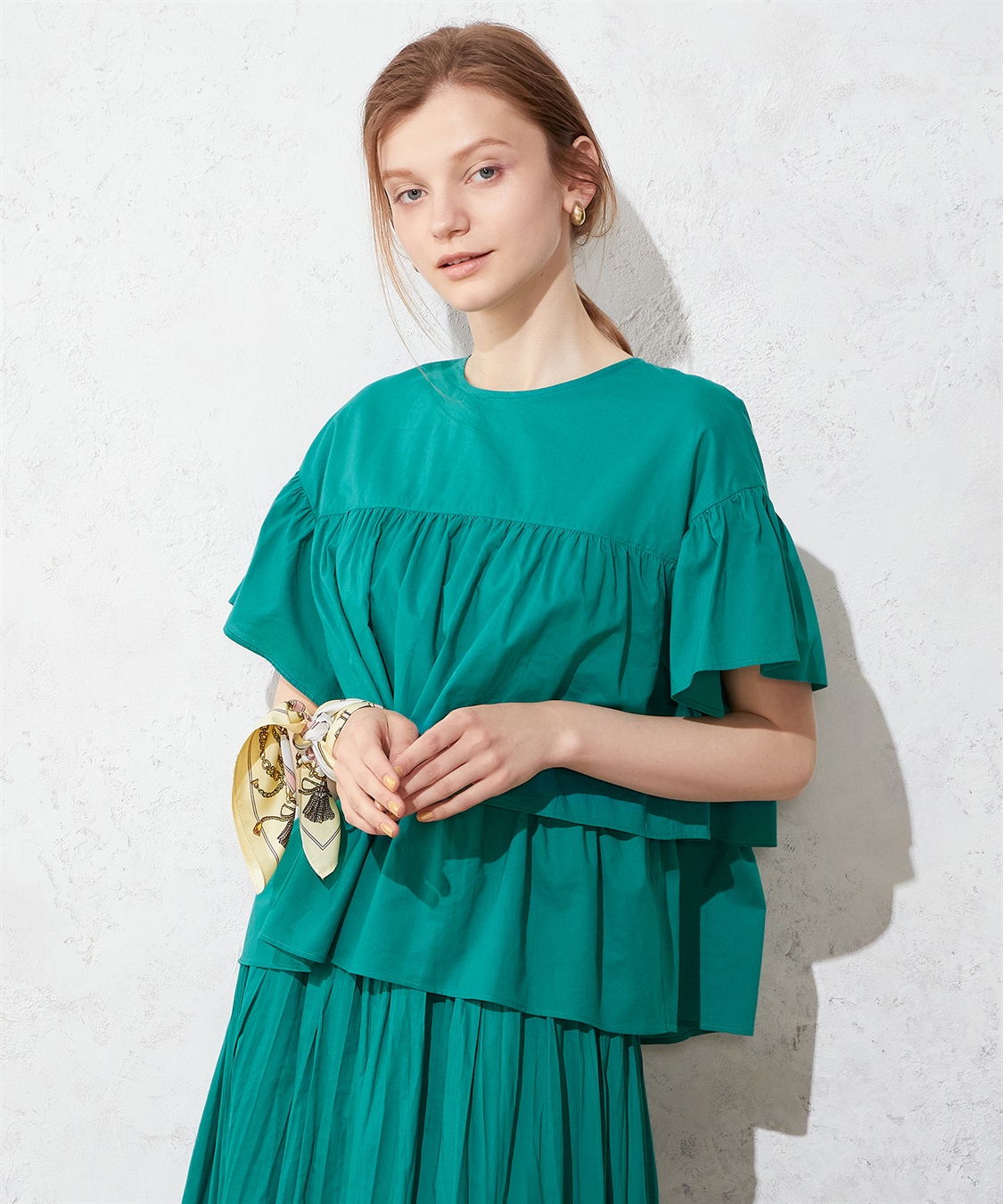 LE SOUK HOLIDAY フレアスリーブティアードブラウス_sub_9