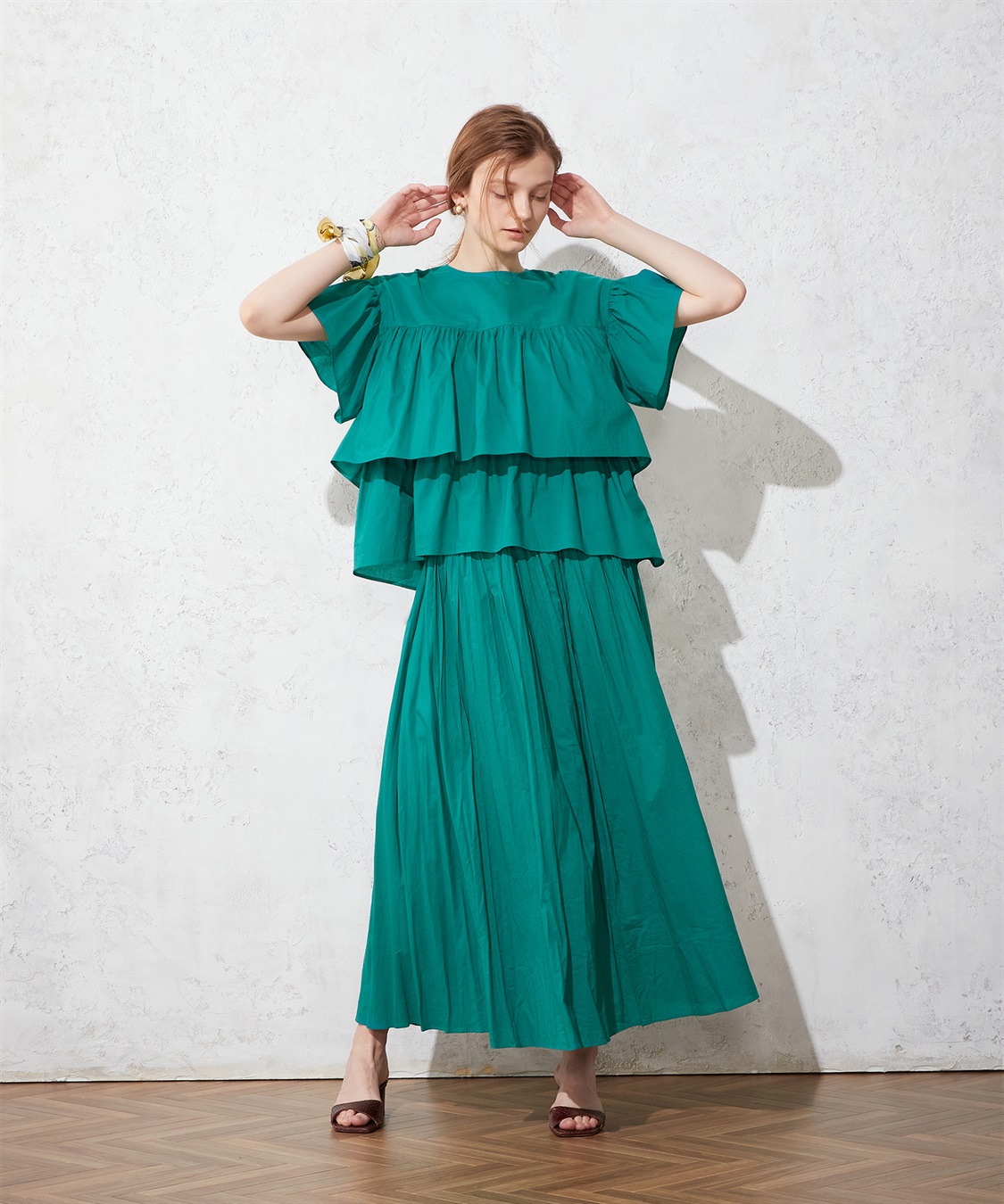 LE SOUK HOLIDAY フレアスリーブティアードブラウス_sub_10