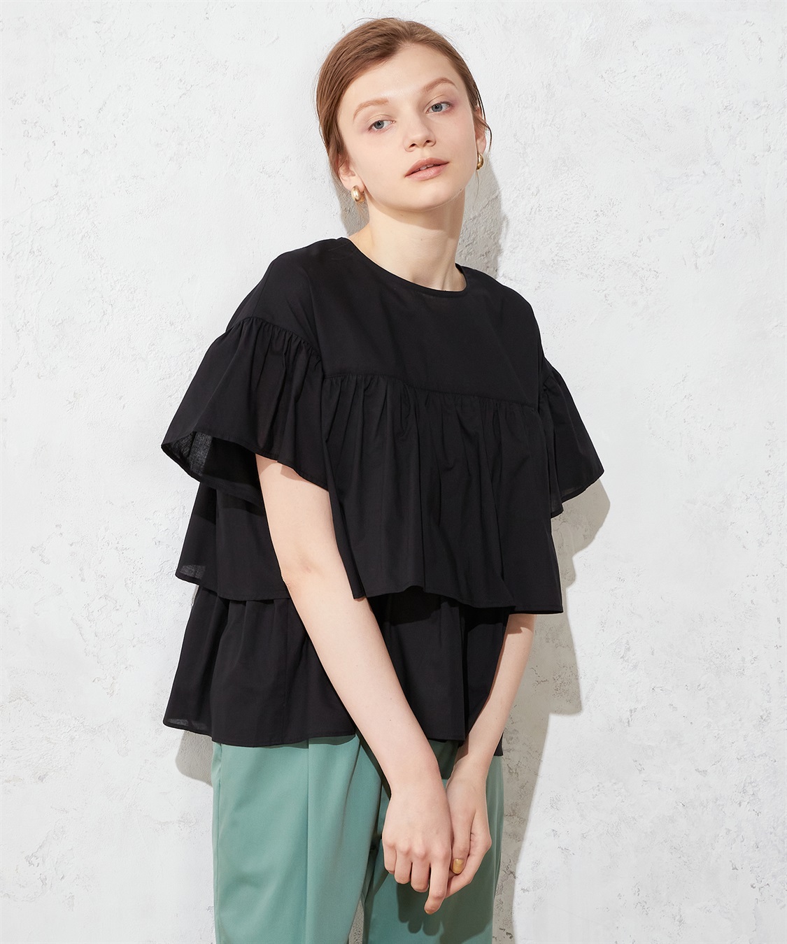 LE SOUK HOLIDAY フレアスリーブティアードブラウス_sub_18