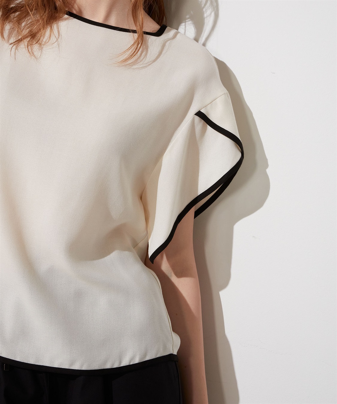 LE SOUK HOLIDAY 配色パイピングブラウス_sub_7