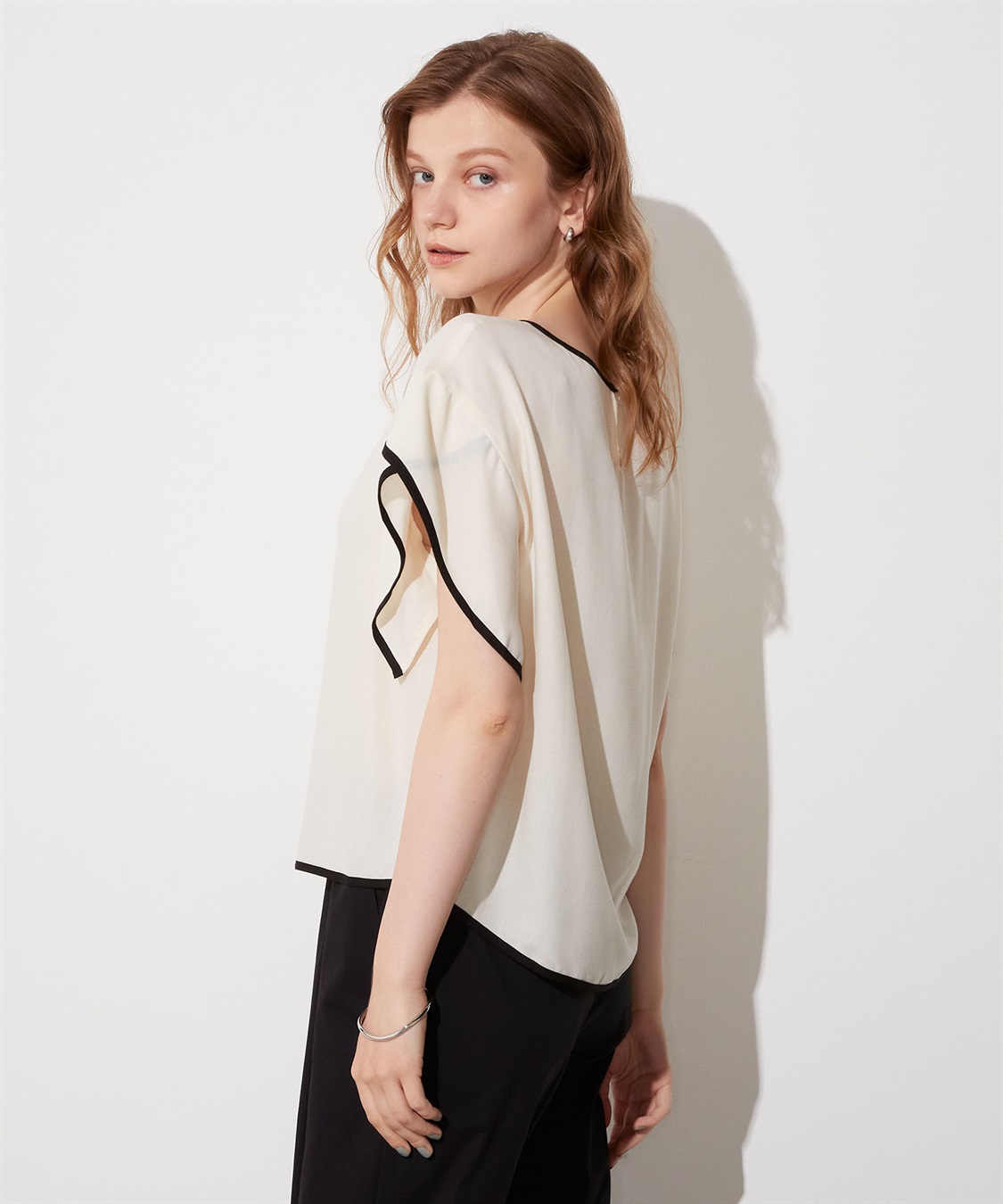 LE SOUK HOLIDAY 配色パイピングブラウス_sub_8