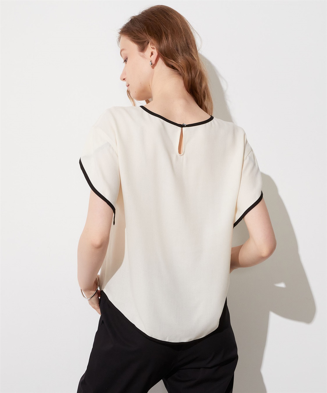 LE SOUK HOLIDAY 配色パイピングブラウス_sub_10