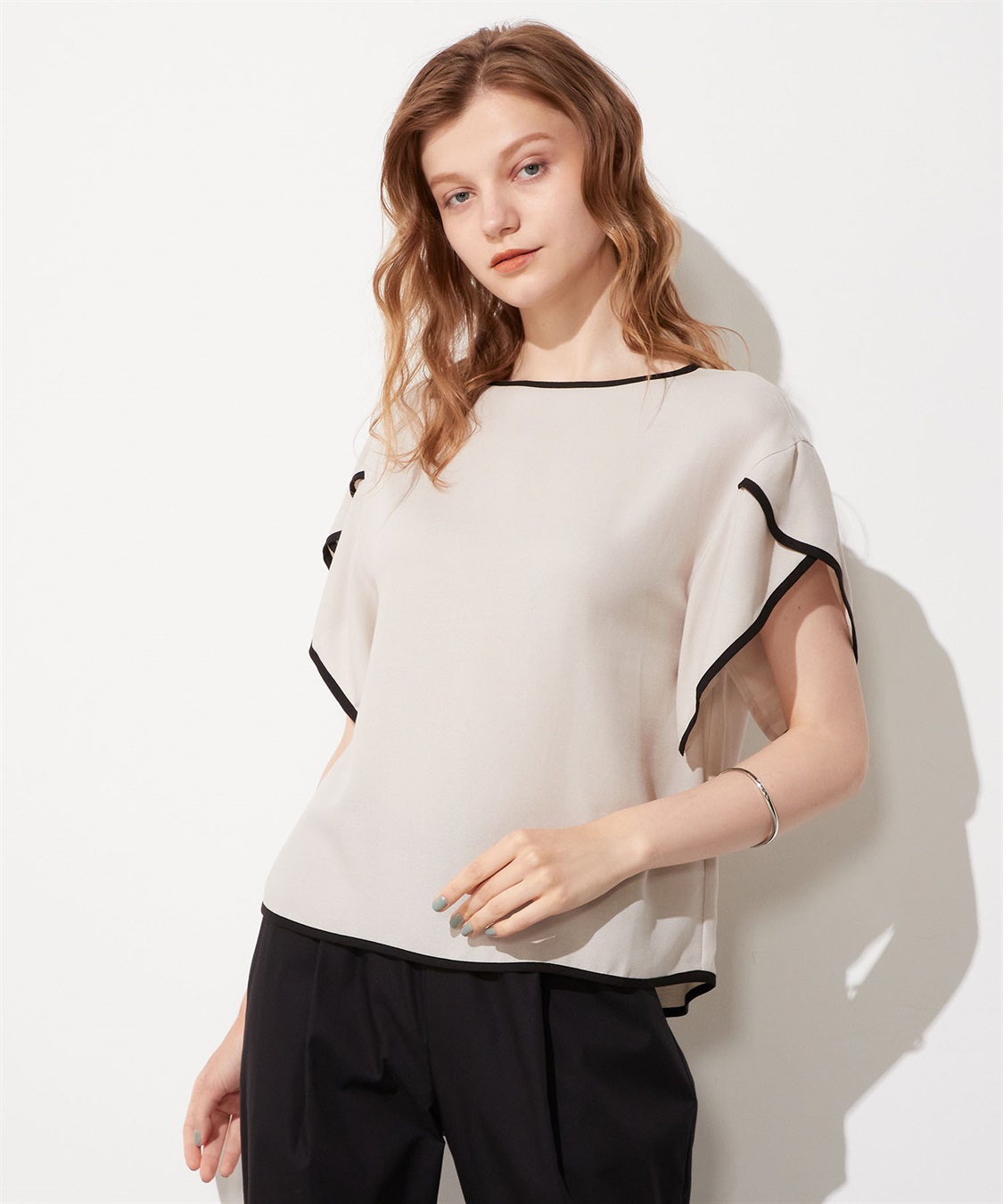 LE SOUK HOLIDAY 配色パイピングブラウス_sub_13