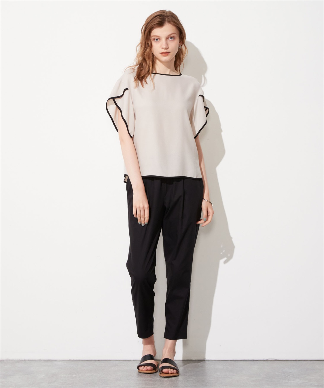 LE SOUK HOLIDAY 配色パイピングブラウス_sub_14