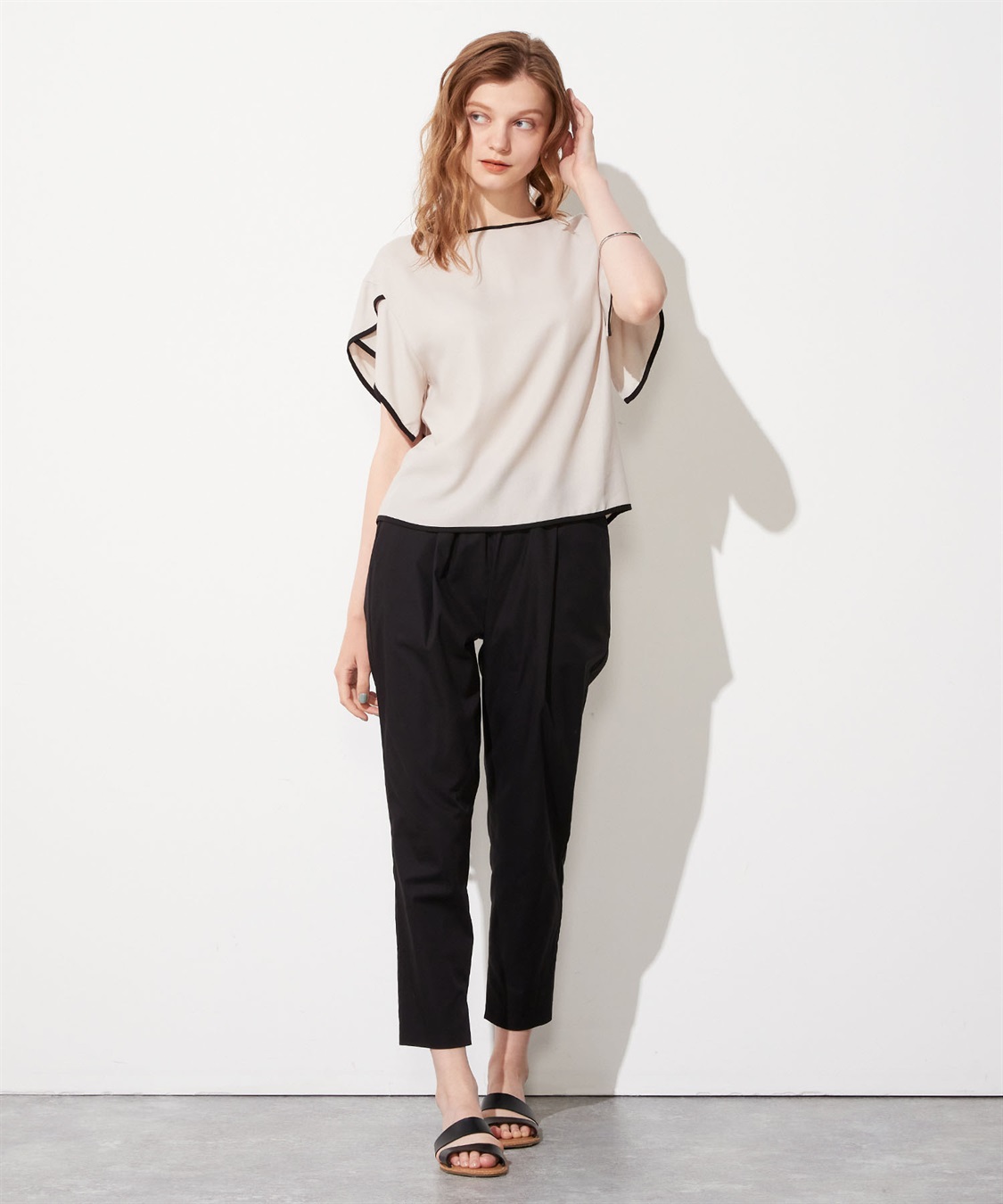 LE SOUK HOLIDAY 配色パイピングブラウス_sub_15