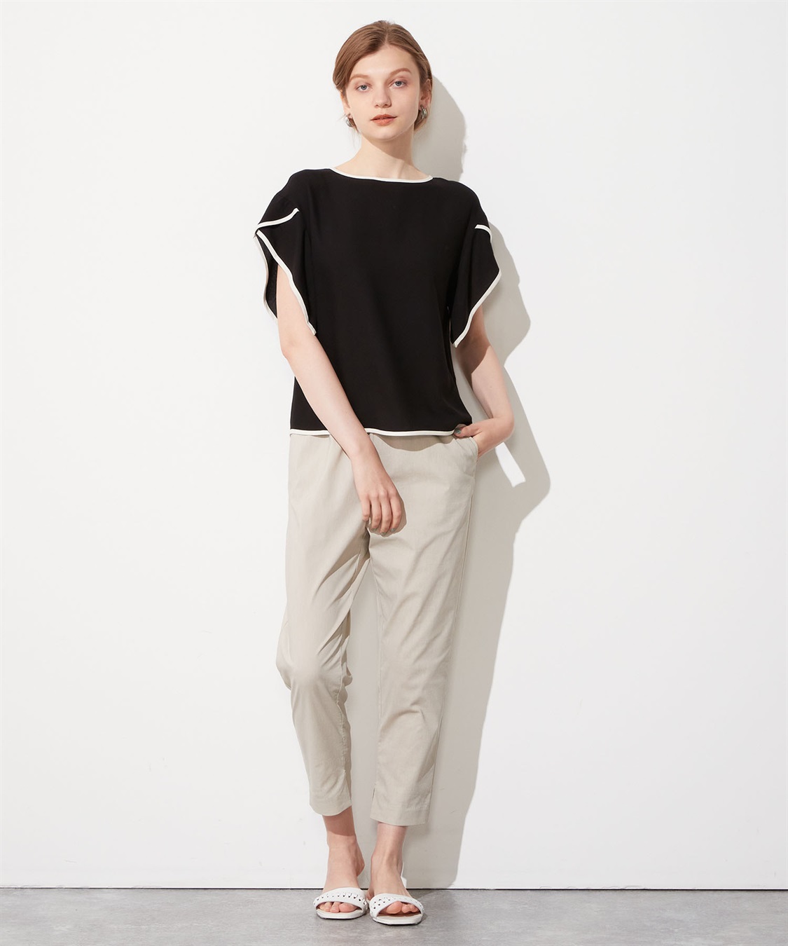 LE SOUK HOLIDAY 配色パイピングブラウス_sub_18