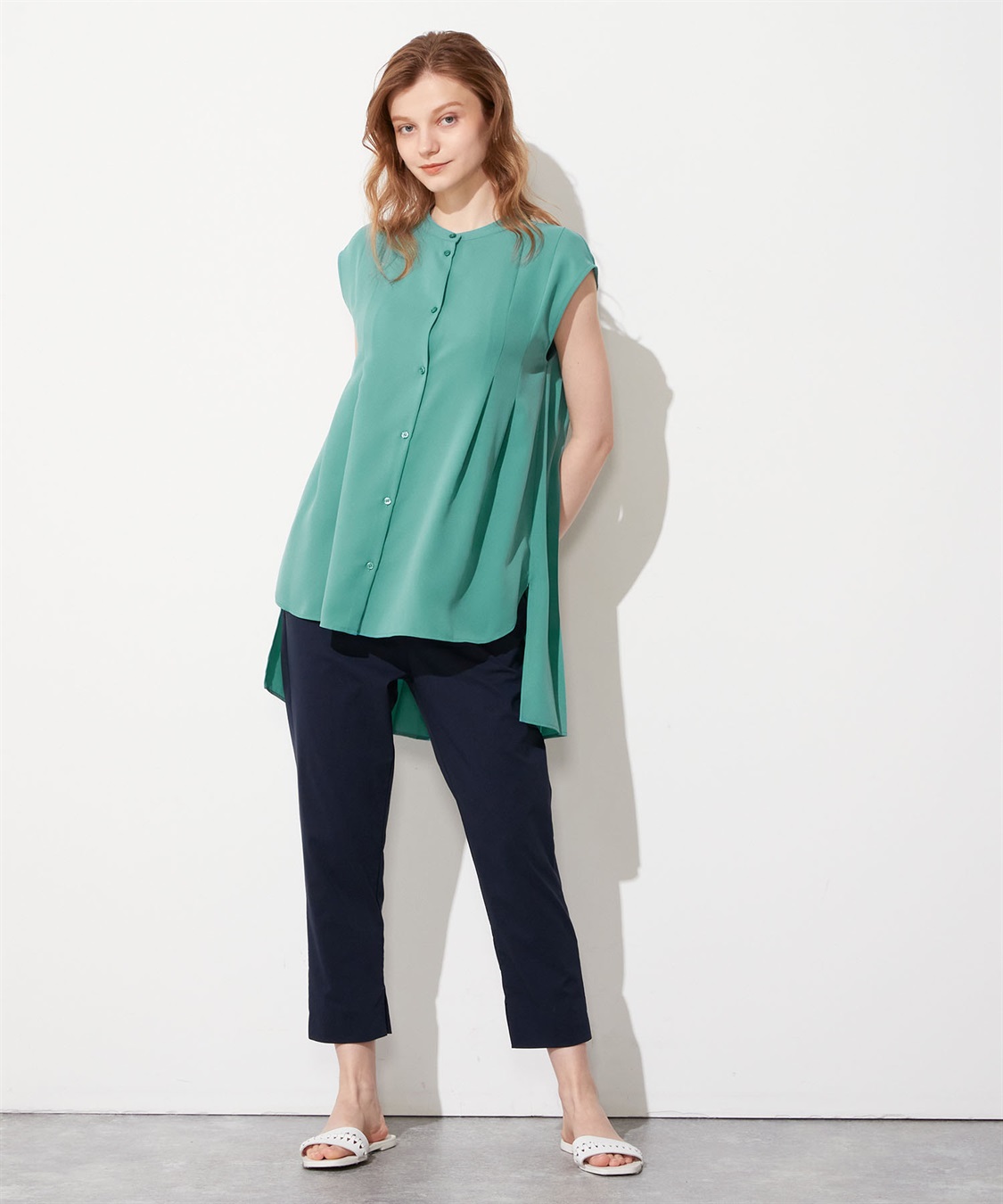 LE SOUK HOLIDAY バックタックノースリーブブラウス_sub_9