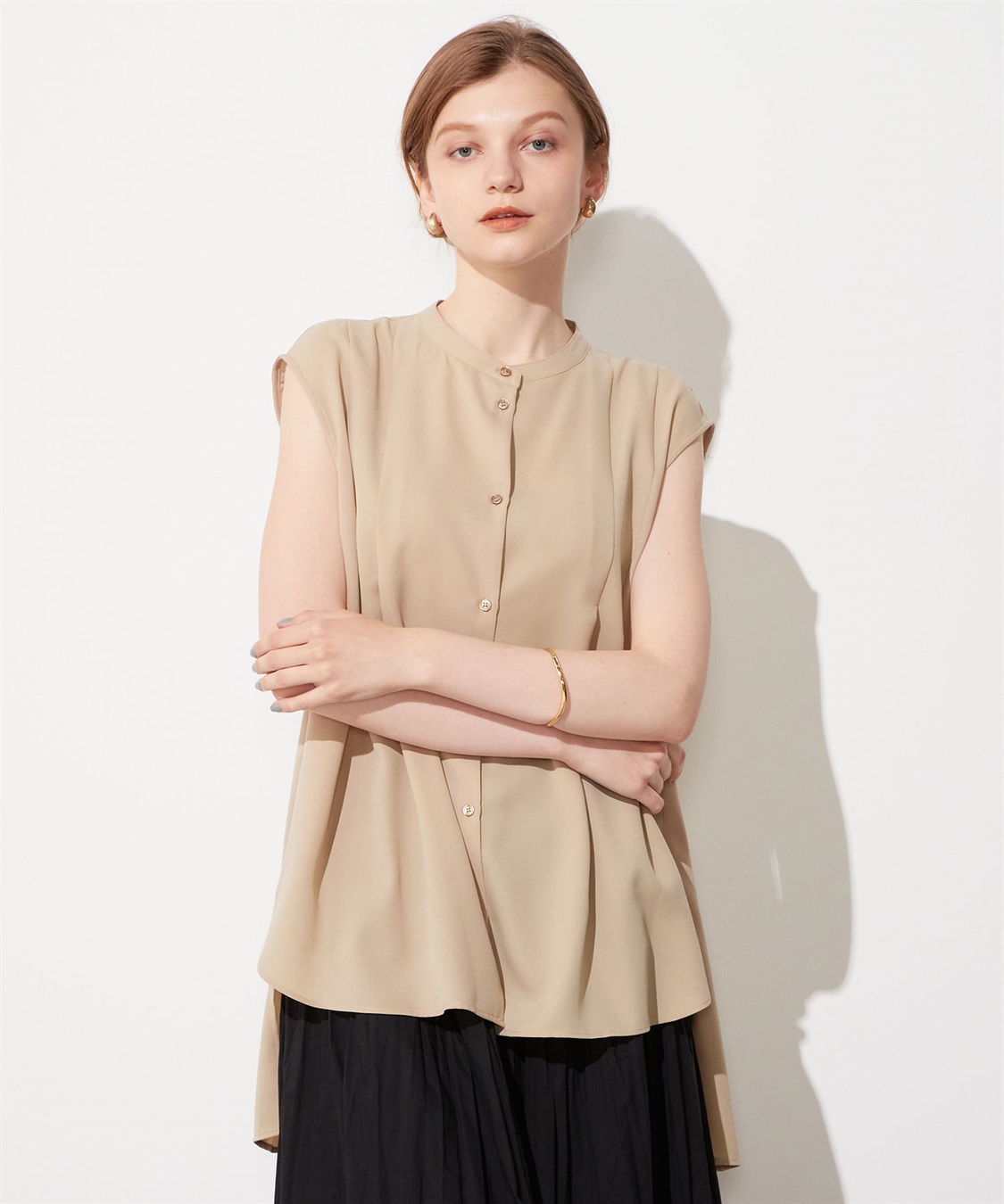 LE SOUK HOLIDAY バックタックノースリーブブラウス_sub_16