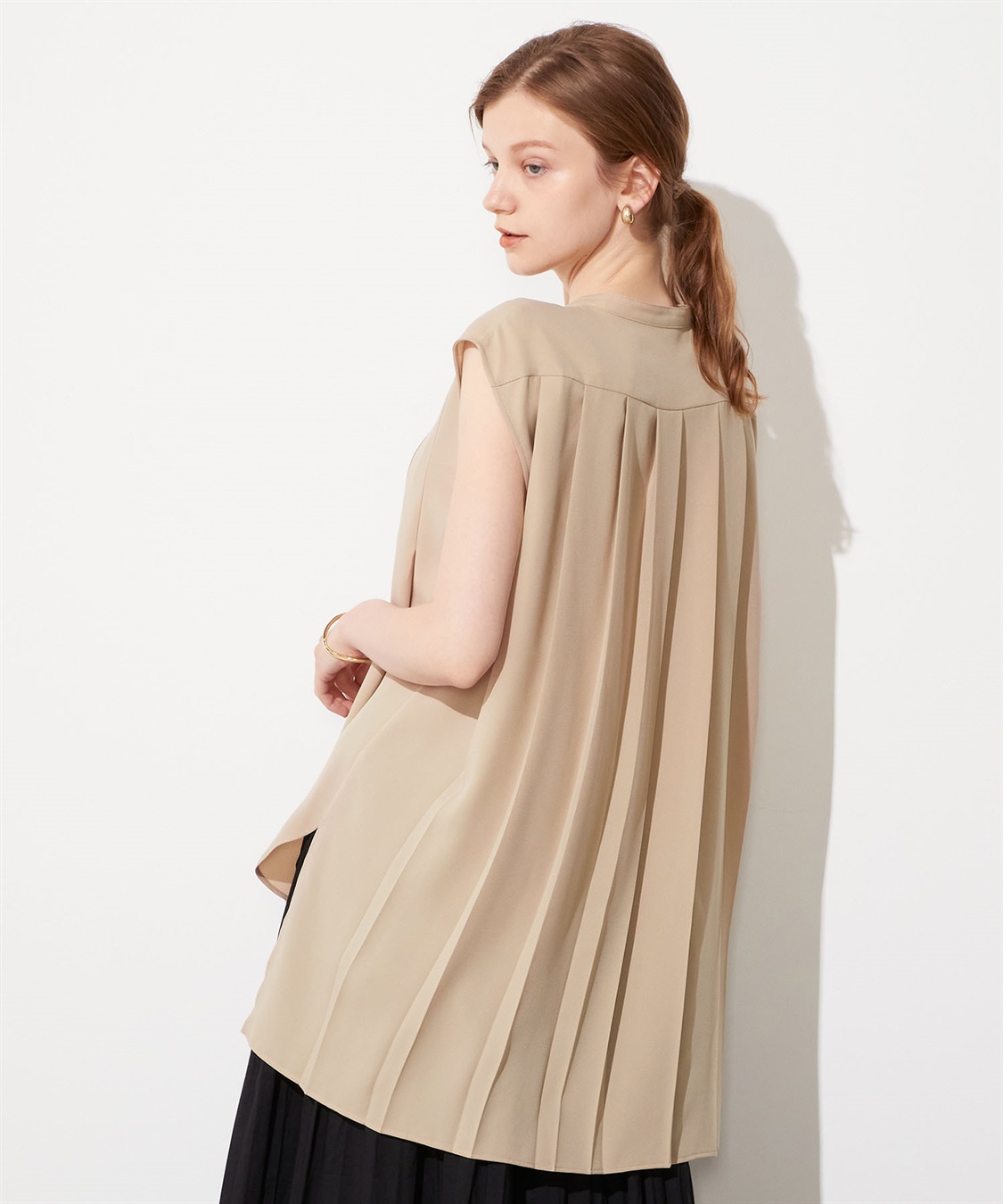 LE SOUK HOLIDAY バックタックノースリーブブラウス_sub_20