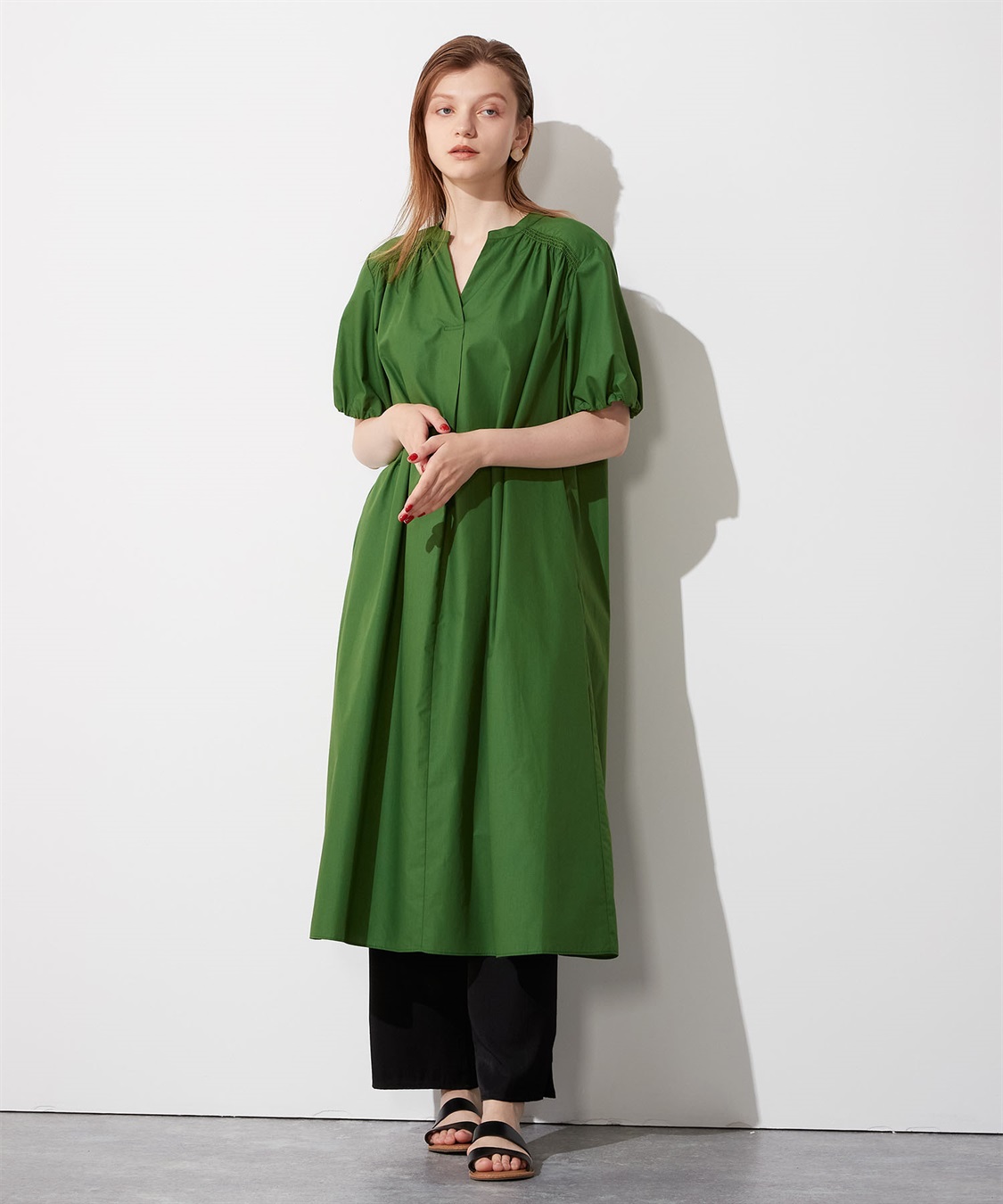 ギャザーワンピース LE SOUK HOLIDAY｜クロスプラス公式通販サイト