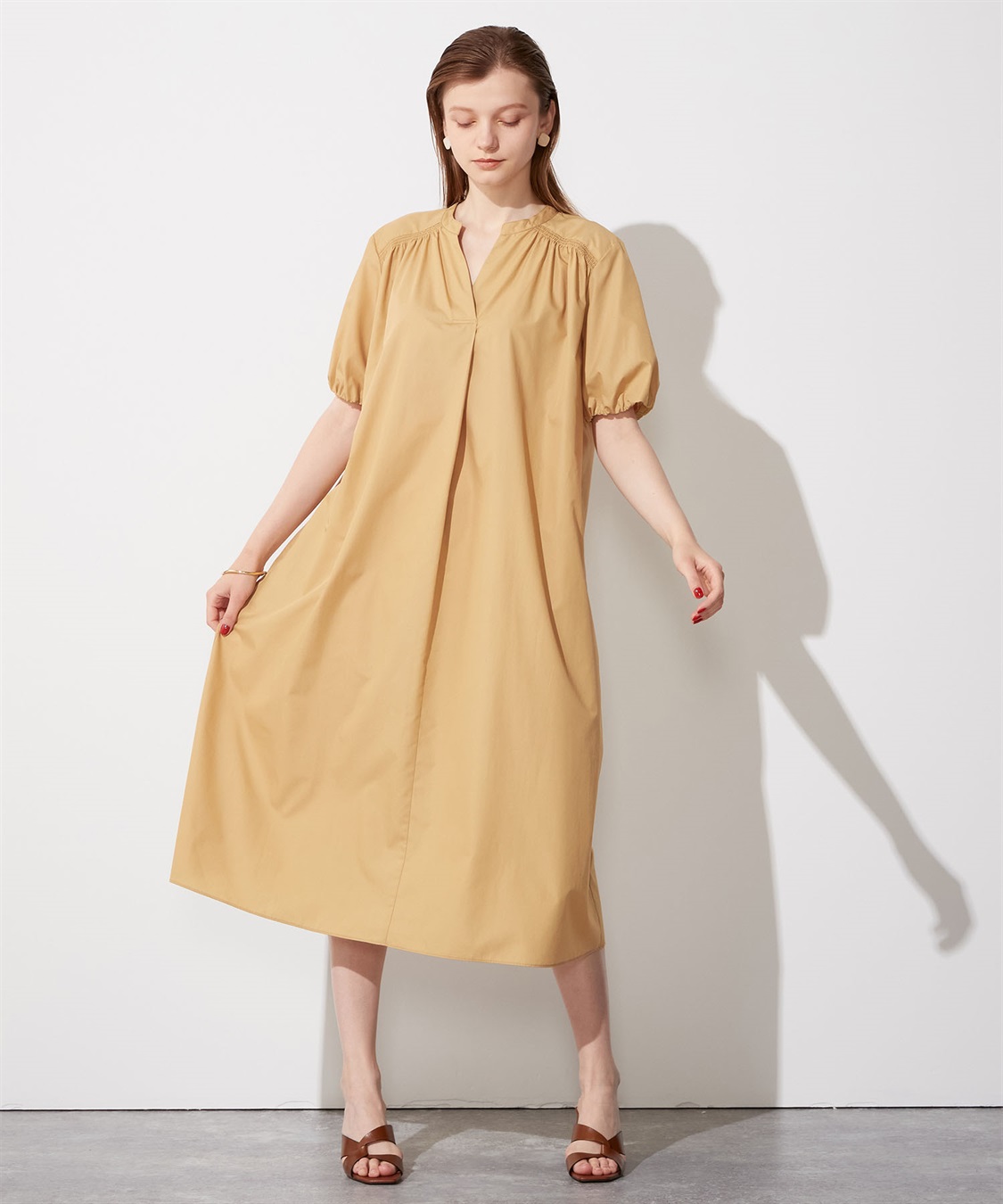 ギャザーワンピース LE SOUK HOLIDAY｜クロスプラス公式通販サイト