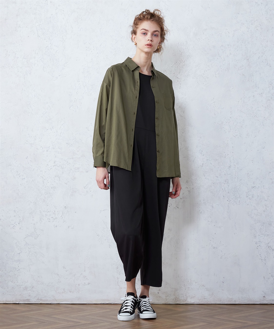 イフ❣️シルク素材シースルー長袖シャツ コットンシルクシャツ LE SOUK HOLIDAY｜クロスプラス公式通販サイト