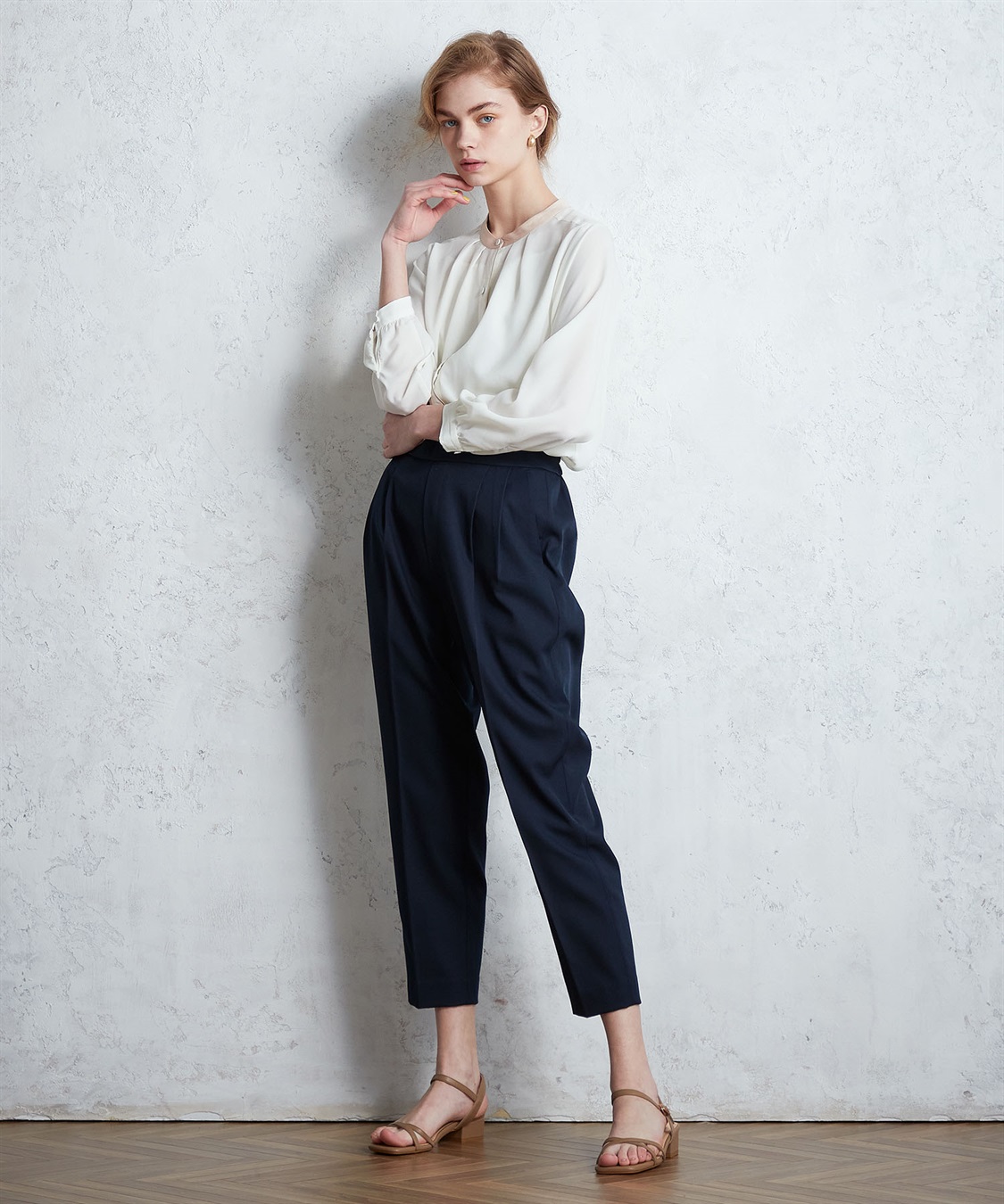 LE SOUK HOLIDAY 配色パイピングブラウス_sub_1