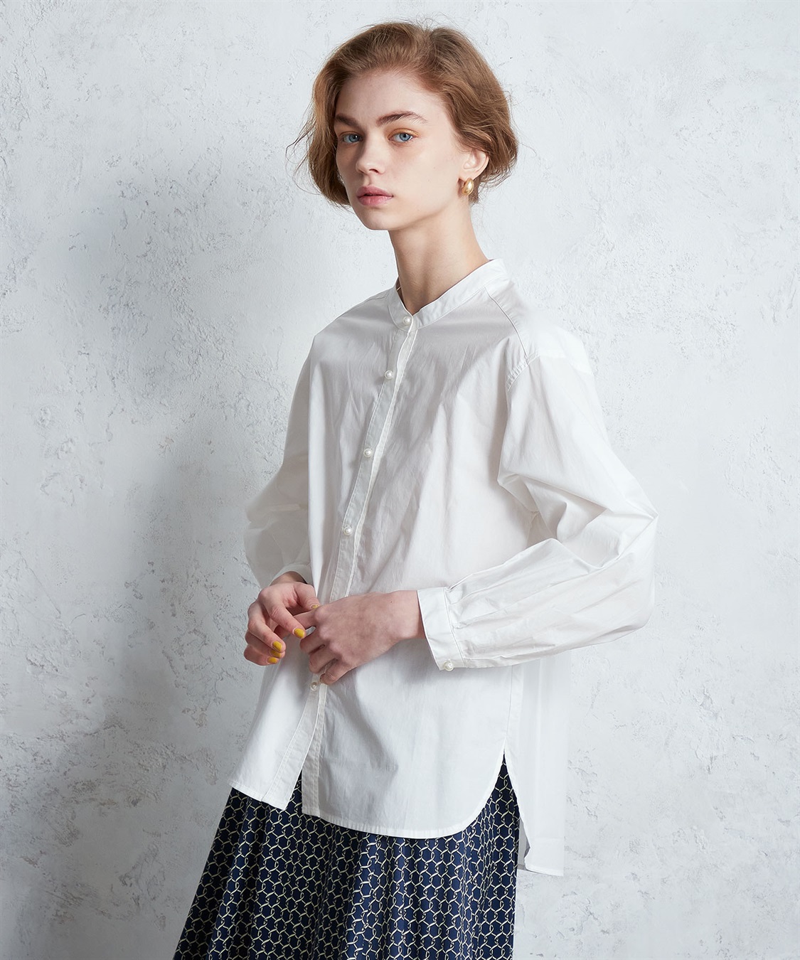 LE SOUK HOLIDAY パールボタンブラウス_sub_3